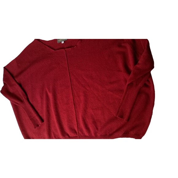 Luxury Santosh Oversized Cashmere Sweater Off the Shoulder Red Size M Slouchy - Picture 2 of 12